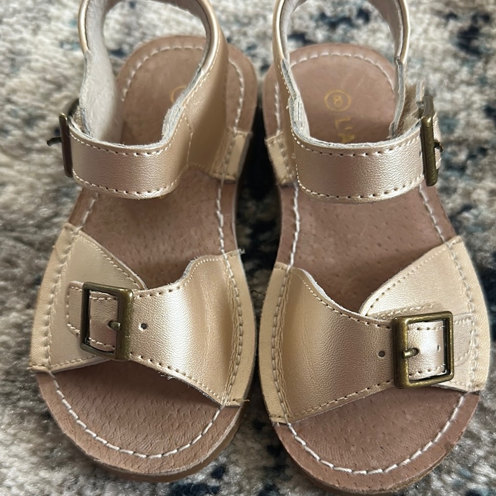 Gold Kids Sandals